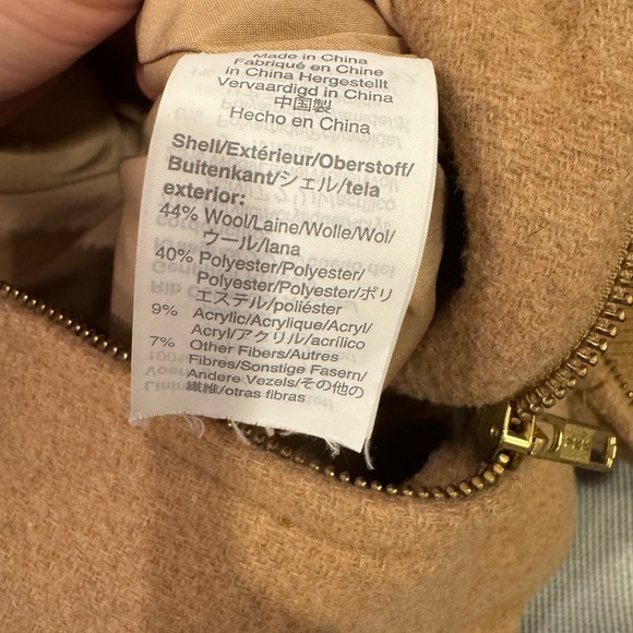J. Crew Women's Camel Pea Coat - Picture 4 of 4